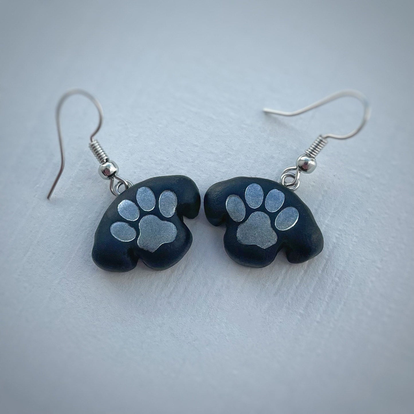 Dog Paw Print Earrings Dog Earrings